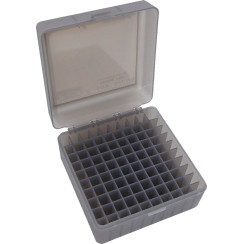 MTM 308 Win. 100-piece cartridge box. Color: smoky.