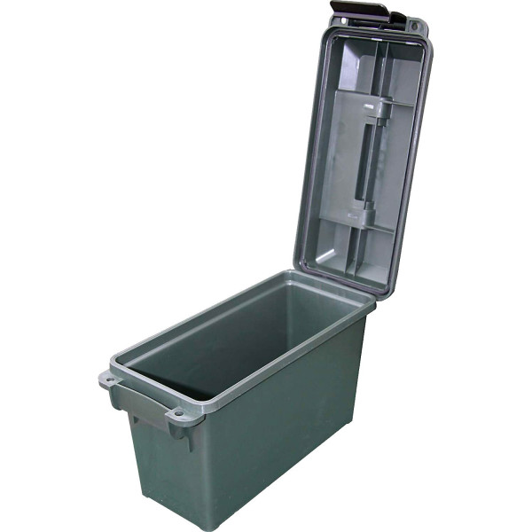 MTM AC Ammo Box (12.7 x 22.6 x 18.3 cm). Olive color.