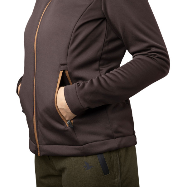 Seeland Emily Fleece Sweater, Medium, Brown