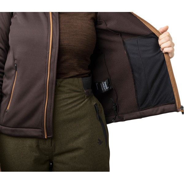 Seeland Emily Fleece Sweater, Medium, Brown