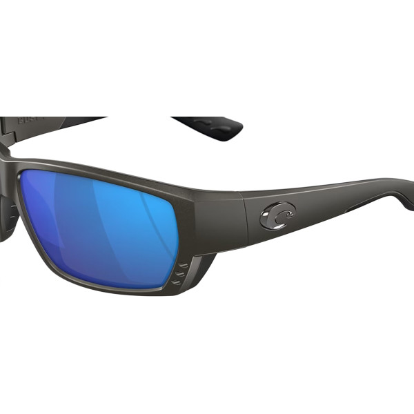 Sunglasses Costa Del Mar Tuna Alley Matte Steel Gray Mtlc Blue Mirror 580G