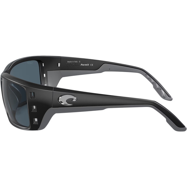 Costa Del Mar Permit Matte Black Gray 580P Sunglasses