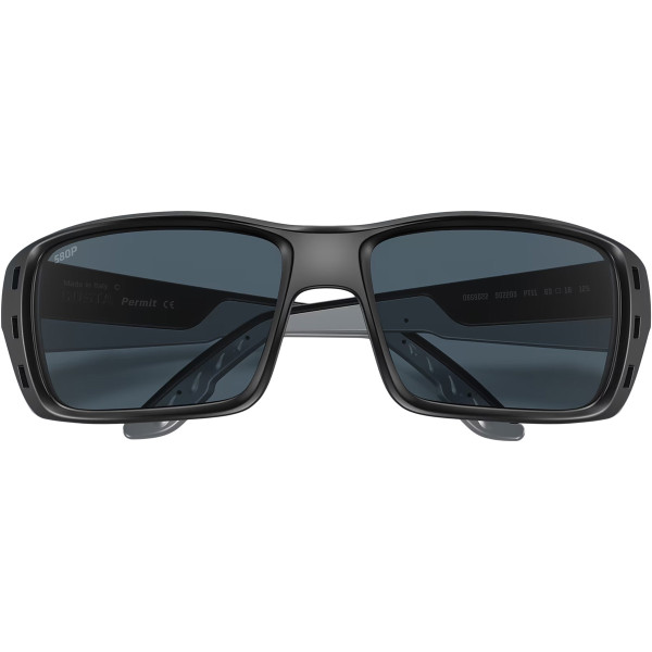 Costa Del Mar Permit Matte Black Gray 580P Sunglasses