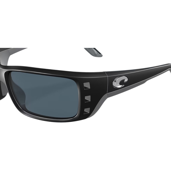 Costa Del Mar Permit Matte Black Gray 580P Sunglasses