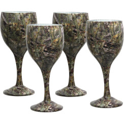 Riversedge Camo Wine Glasses Bassofl 4-Piece Set
