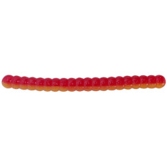 Silicone Big Bite Baits Trout Worm 2" Red/Yellow
