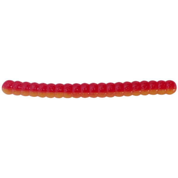 Silicone Big Bite Baits Trout Worm 2" Red/Yellow