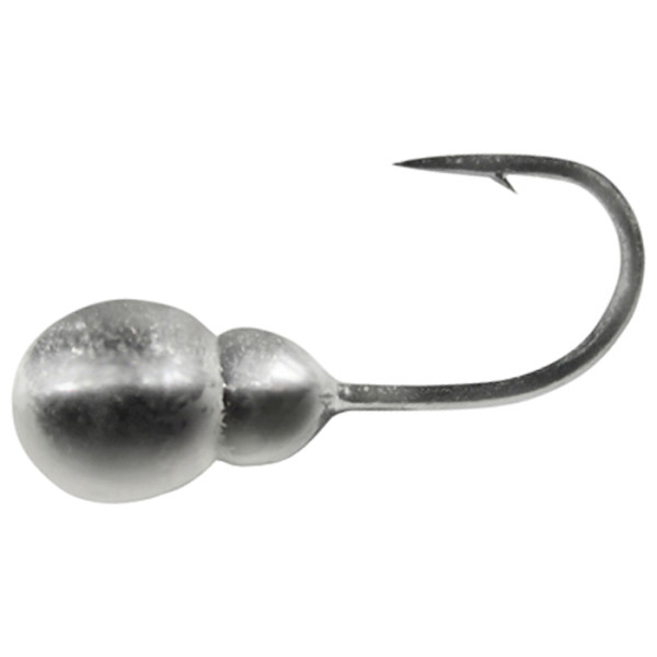 Shark tungsten jig, double ball with 0.3g hole, 3.0mm hook, D16, galvanized color: silver