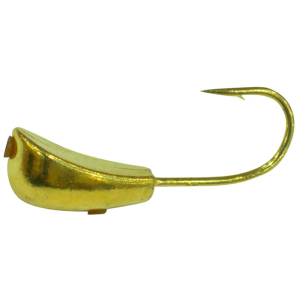 Shark Uralka 2.6g tungsten jig, 5.5/XL hook, D10, galvanized color: gold