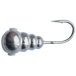 Tungsten jig Shark Larva 0.68g 4.0mm hook D16 c: silver