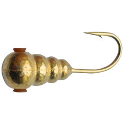 Tungsten jig Shark Larva 0.68g, 4.0mm hook D16, gold color