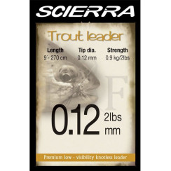 Scierra Trout 9' 2.7m 0.14mm 3lb Line