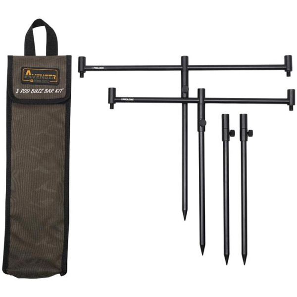 Бузбар Prologic Avenger 3 Rod Buzz Bar Kit & Carrycase 20-34cm 0.537kg