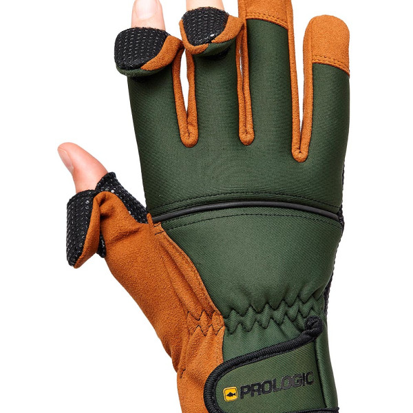 Prologic Neoprene Grip Gloves XL Green/Black