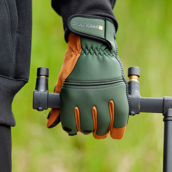 Prologic Neoprene Grip Gloves XL Green/Black