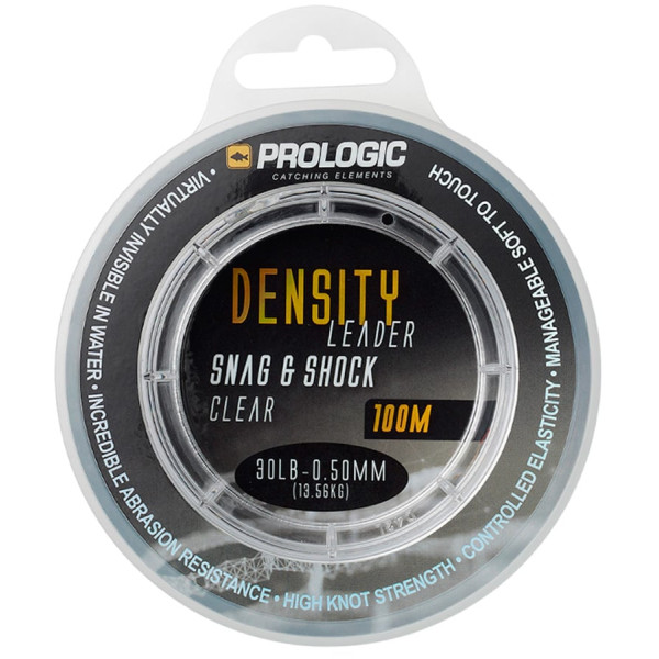 Лісочка Prologic Density Snag & Shock Leader 100m 0.50mm 13.60kg 30lbs Clear