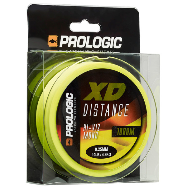 Лісочка Prologic XD Distance Mono 1000M 0.35Mm 8.10kg 18Lb Hi-Viz Yellow