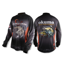 Реглан Savage Gear Tournament Jersey L Pike/Zander/Perch Black L