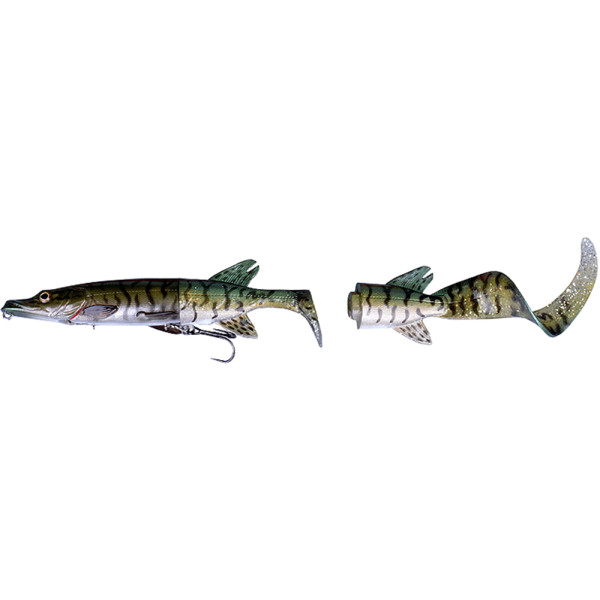 Wobbler Savage Gear 3D Hybrid Pike 170SS 170mm 45.0g #07 Green Silver Pike