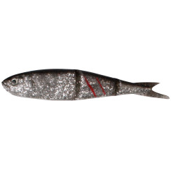 Силікон Savage Gear Soft 4Play Loose Body 80mm 4.0g Swim&Jerk #01 Dirty Silver (4 шт + джиг)