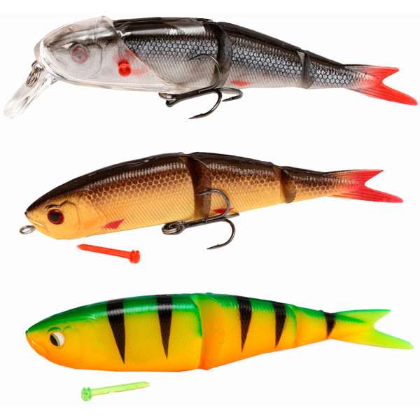 Силікон Savage Gear Soft 4Play 130mm Lip Scull kit Roach / Rudd / Firetiger (3+1 шт