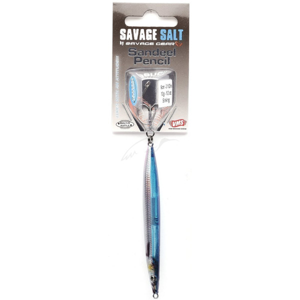 Wobbler Savage Gear Sandeel Pencil S 90mm 13.0g Blue Silver UV