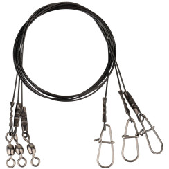 Leash Savage Gear Black7 Trace 20cm 0.35mm 7kg (3 pcs/pack)