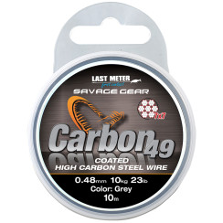 Savage Gear Carbon49 Steelwire 10m 0.48mm 11kg Gray