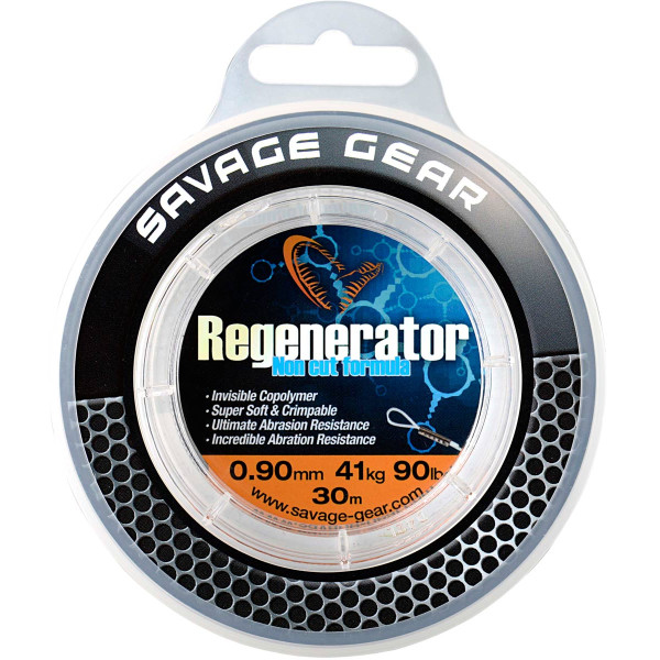 Leader material: Savage Gear Regenerator Mono 30m 0.81mm 73lb/33kg Clear