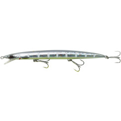 Воблер Gear Sandeel Jerk Minnow S 175mm 29.0g Zebra Glow
