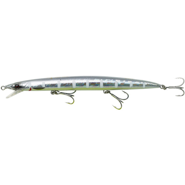 Воблер Gear Sandeel Jerk Minnow S 175mm 29.0g Zebra Glow