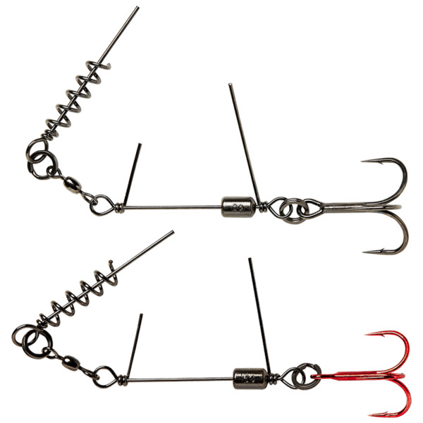 Оснастка Savage Gear SS Corkscrew Stinger 3G 1X #1/0 35kg Red + BN (2 шт/уп)