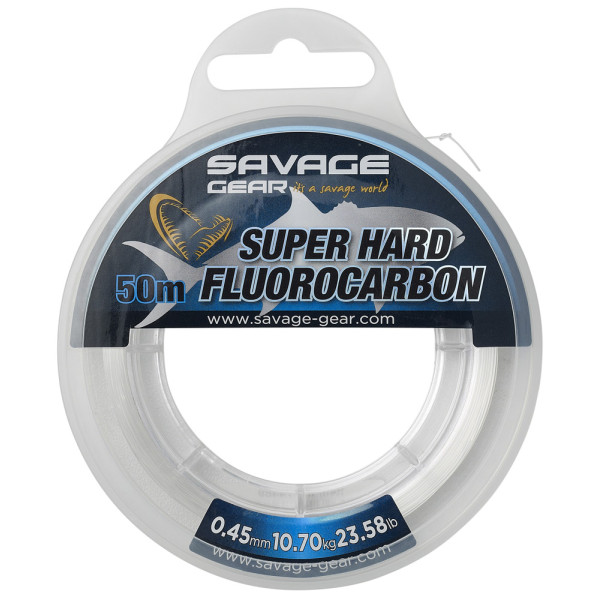 Флюорокарбон Savage Gear Super Hard 50м 0.45мм 10.70kg Clear