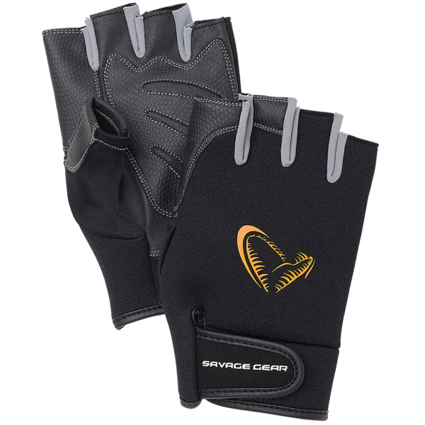 Рукавички Savage Gear Neoprene Half Finger L ц:black