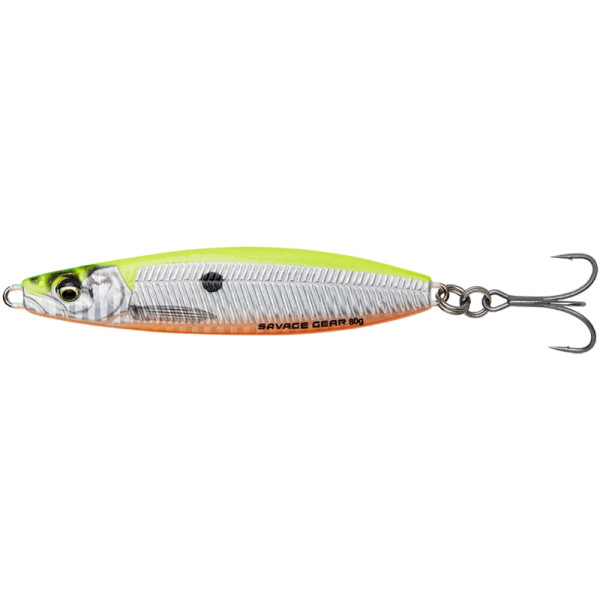 Пилкер Savage Gear Psycho Sprat 77mm 28.0g Lemon Back Flash