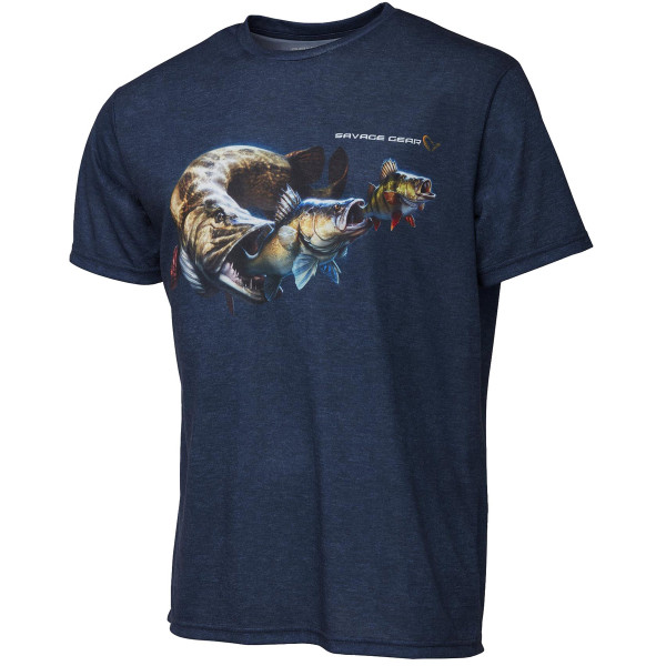 Футболка Savage Gear Cannibal T-Shirt S ц:blue