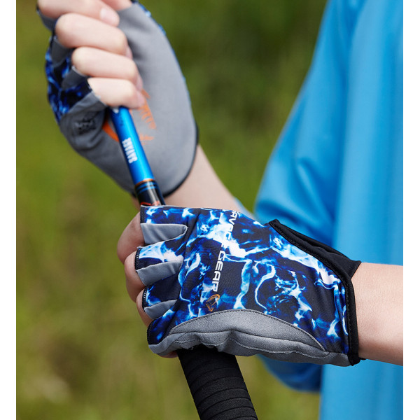 Рукавички Savage Gear Marine Half Glove XL ц: sea blue