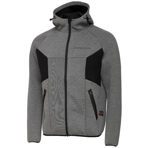 Raglan Savage Gear Tec-Foam Zip Hoodie M c:dark gray melange