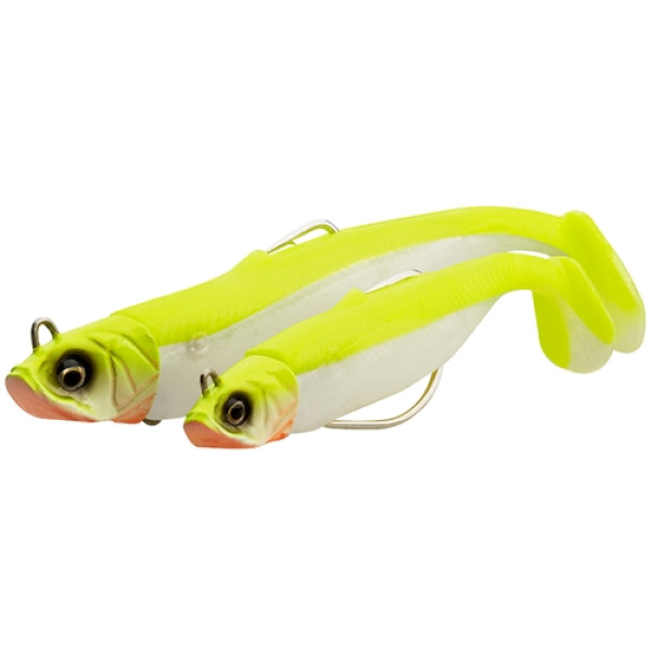 Силікон Savage Gear Savage WL 100mm 16.0g Sinking White Pearl Silver (2+1 шт/уп)