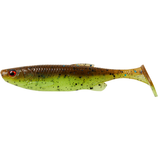 Силикон Savage Gear Fat Minnow T-Tail 75mm 5.0g Chartreuse Pumpkin (поштучно)