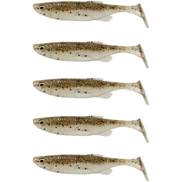 Силікон Savage Gear Fat Minnow T-Tail 75мм 5.0g Holo Baitfish (5 шт/уп)