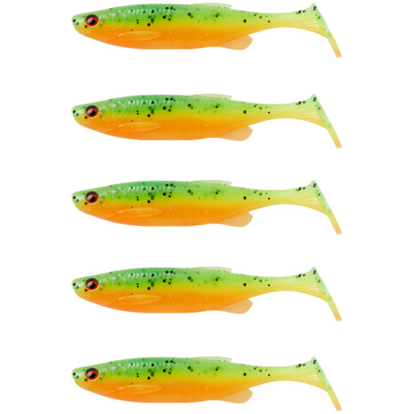 Силікон Savage Gear Fat Minnow T-Tail 90мм 7.0g Firecracker (5 шт/уп)