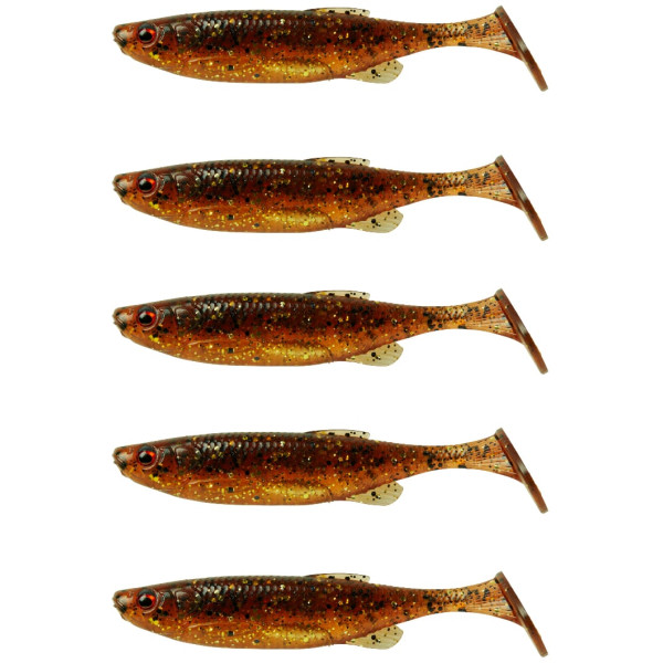 Силикон Savage Gear Fat Minnow T-Tail 105mm 11.0g Motoroil UV (5 шт/уп)