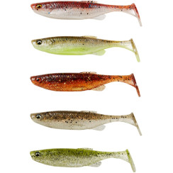 Силикон Savage Gear Fat Minnow T-Tail 75mm 5.0g Clearwater Mix (5 шт/уп)