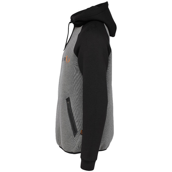 Raglan Savage Gear Tec-Foam Hoodie M c: dark gray melange