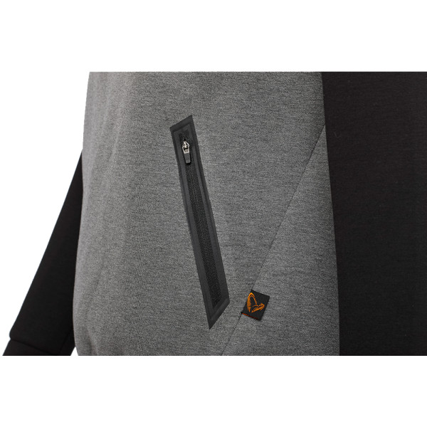 Реглан Savage Gear Tec-Foam Hoodie S ц: dark grey melange
