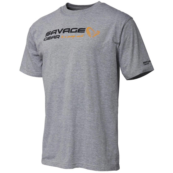 Savage Gear Signature Logo T-Shirt S ts:grey melange