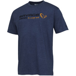 Футболка Savage Gear Signature Logo T-Shirt S ц:blue melange