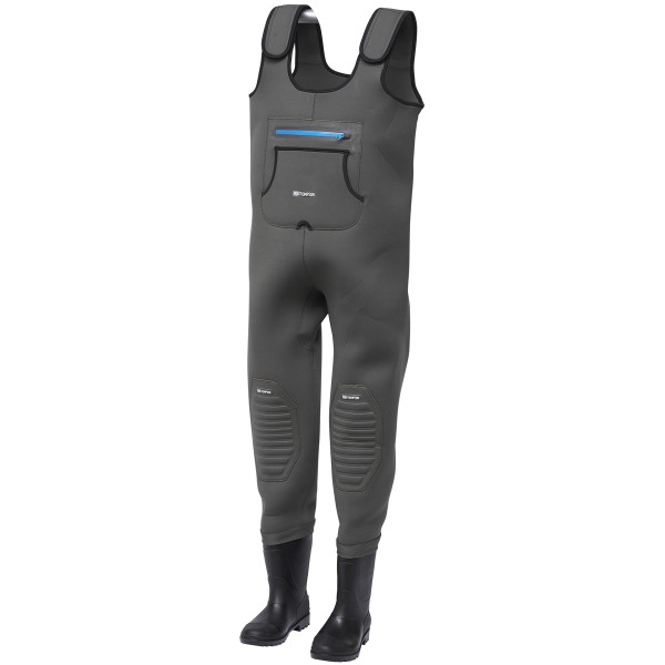 Waders Ron Thompson Break-Point Neoprene Wader Bootfoot Cleated XL 44/45-9/10 gray/black 58.5cm 94cm 148.5cm
