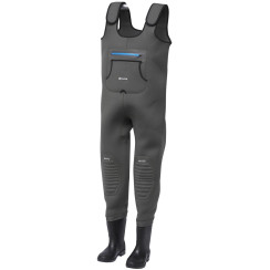 Waders Ron Thompson Break-Point Neoprene Wader Bootfoot Cleated XXL x46/47-11/12 gray/black 61cm 97cm 154.5cm